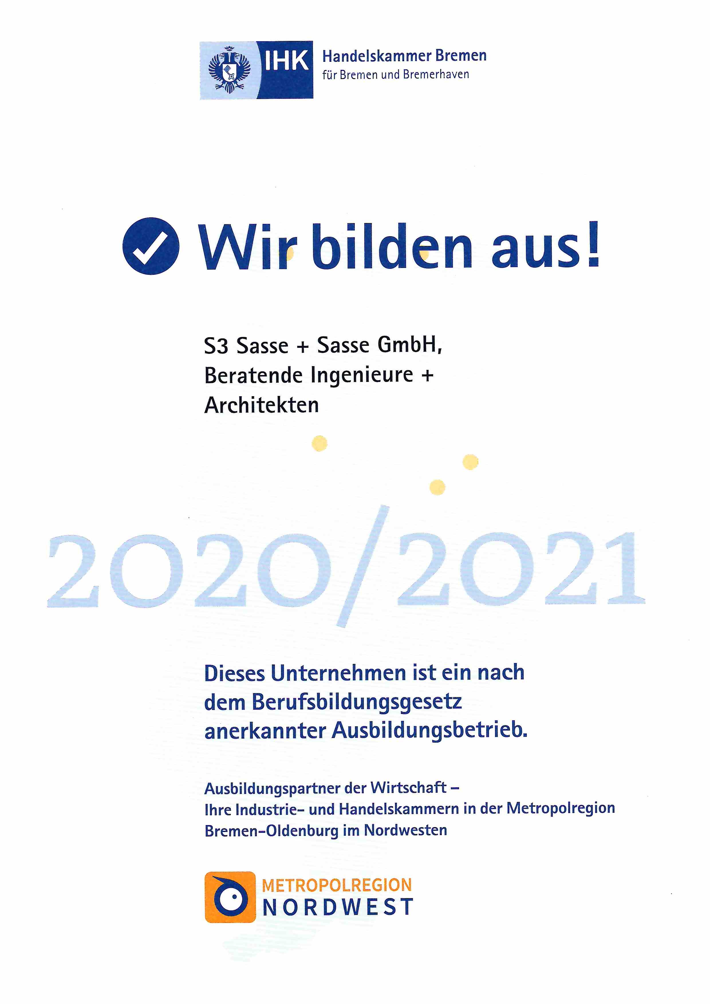 Anerkennung Ausbildungsbetrieb